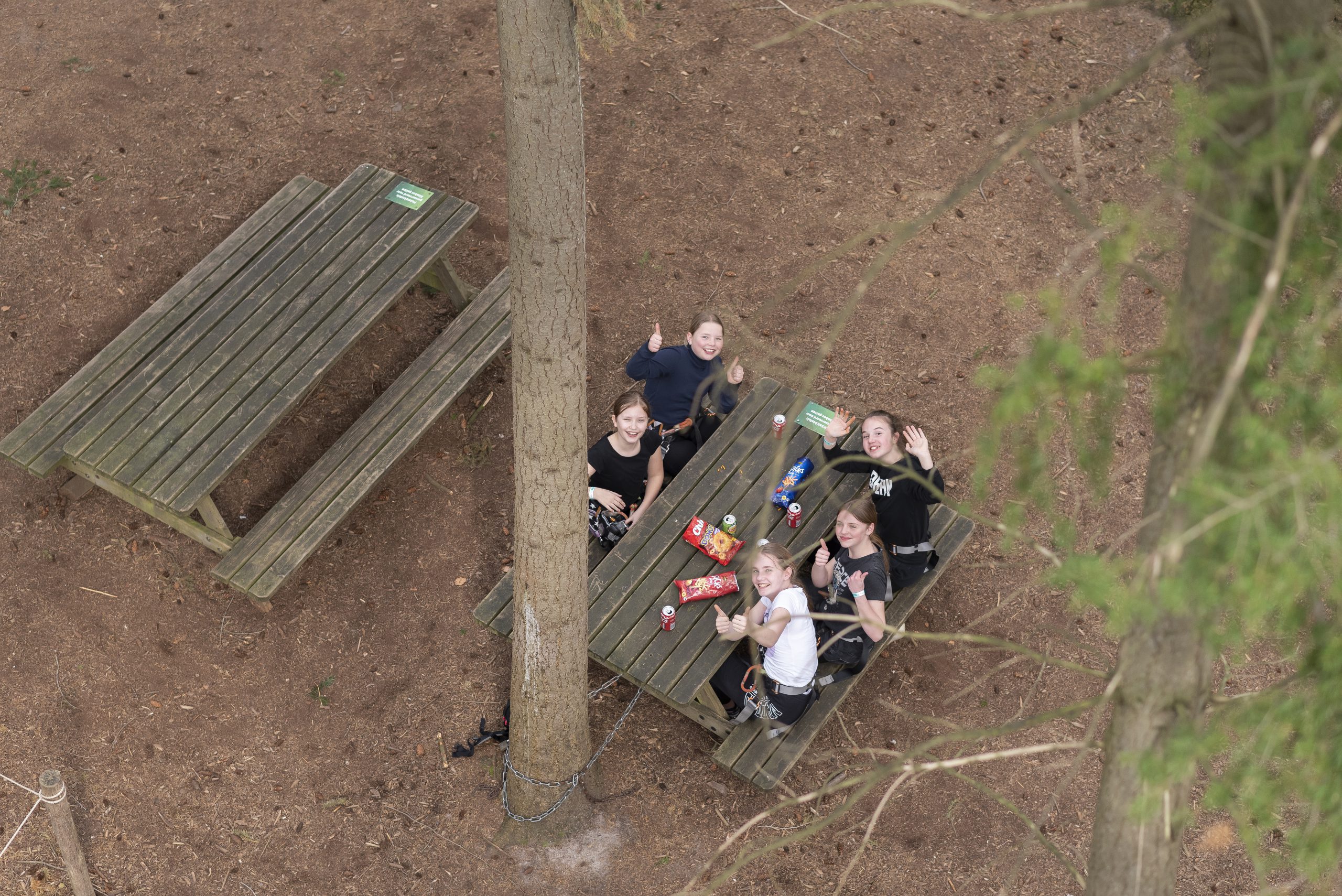 View from the climbing routes