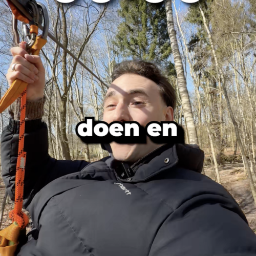 in 30 seconden door het Klimbos